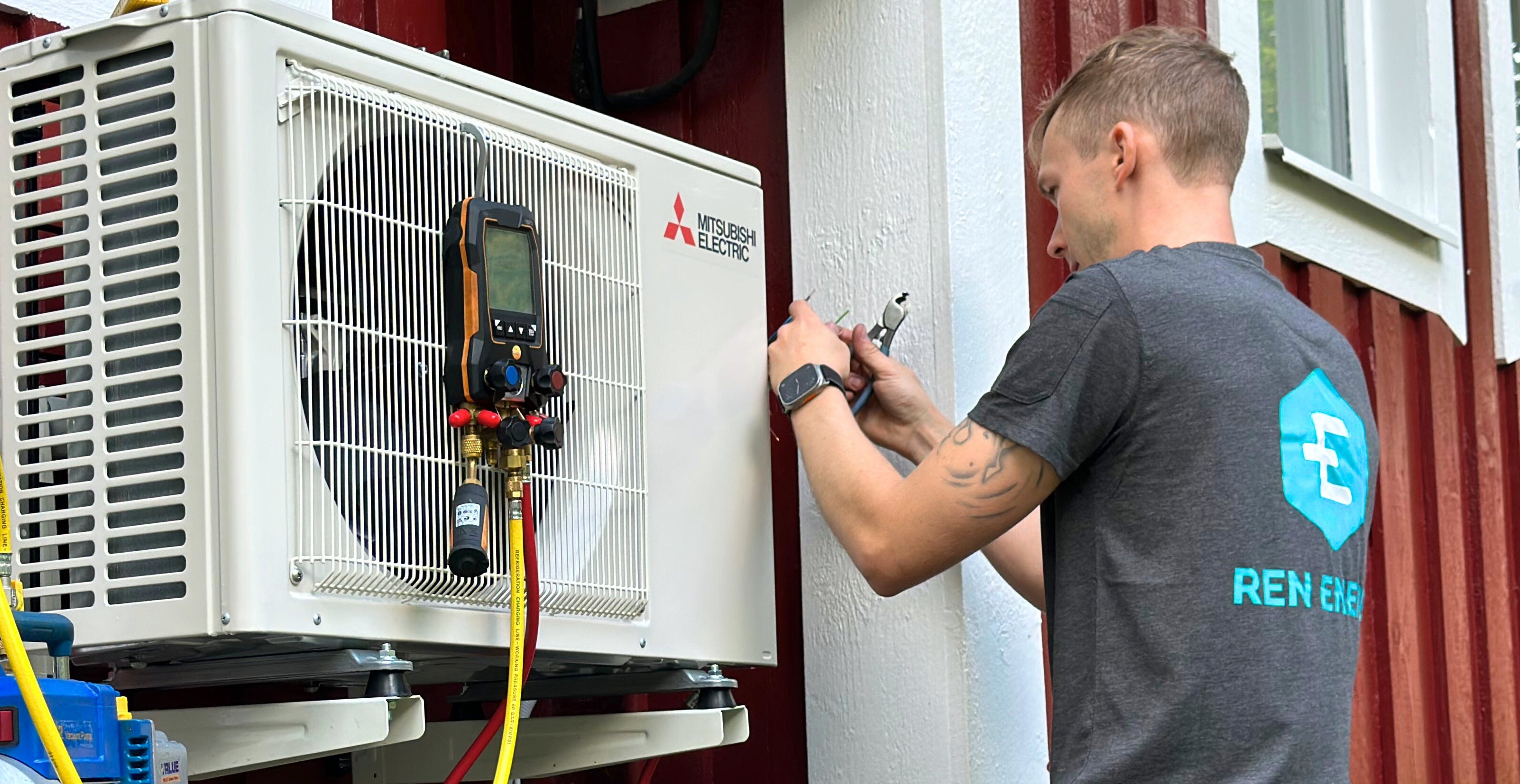 Service av Luftvärmepump