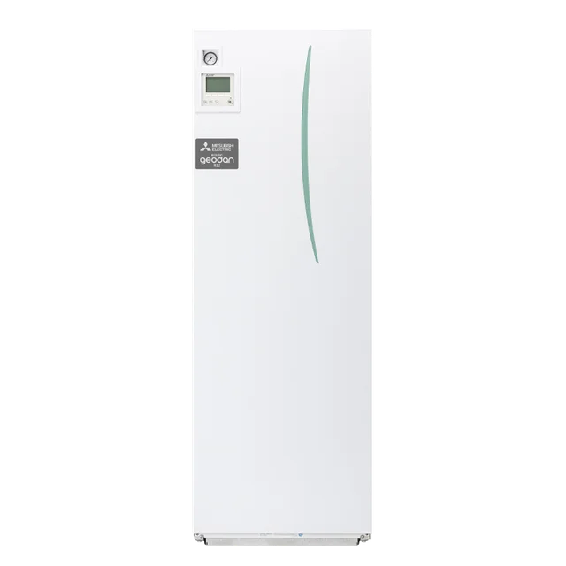 Mitsubishi Geodan bergvärmepump. Helhetslösning för värme och varmvatten.