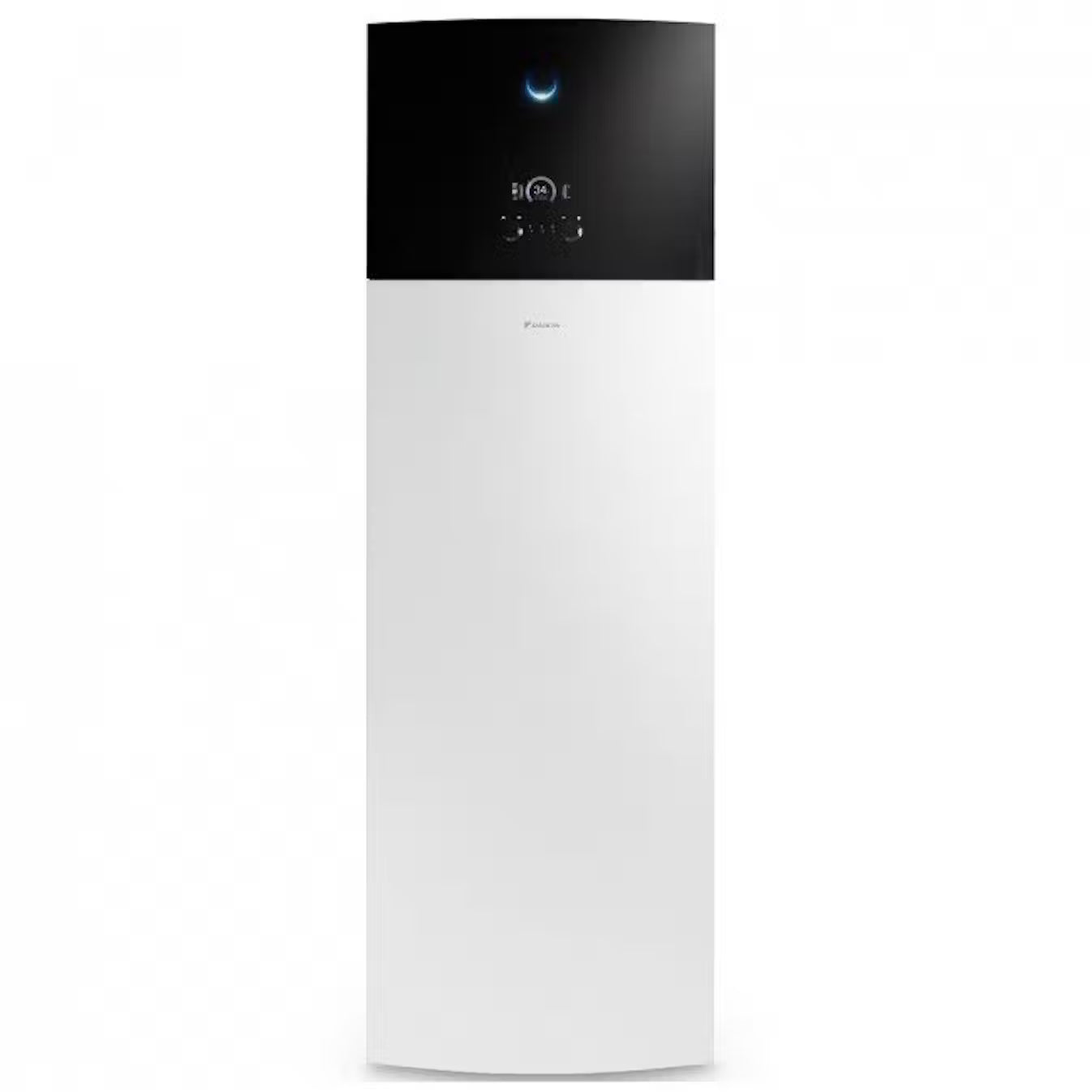 Daikin Altherma Geo 3 golvstående värmepump med integrerad varmvattenberedare.