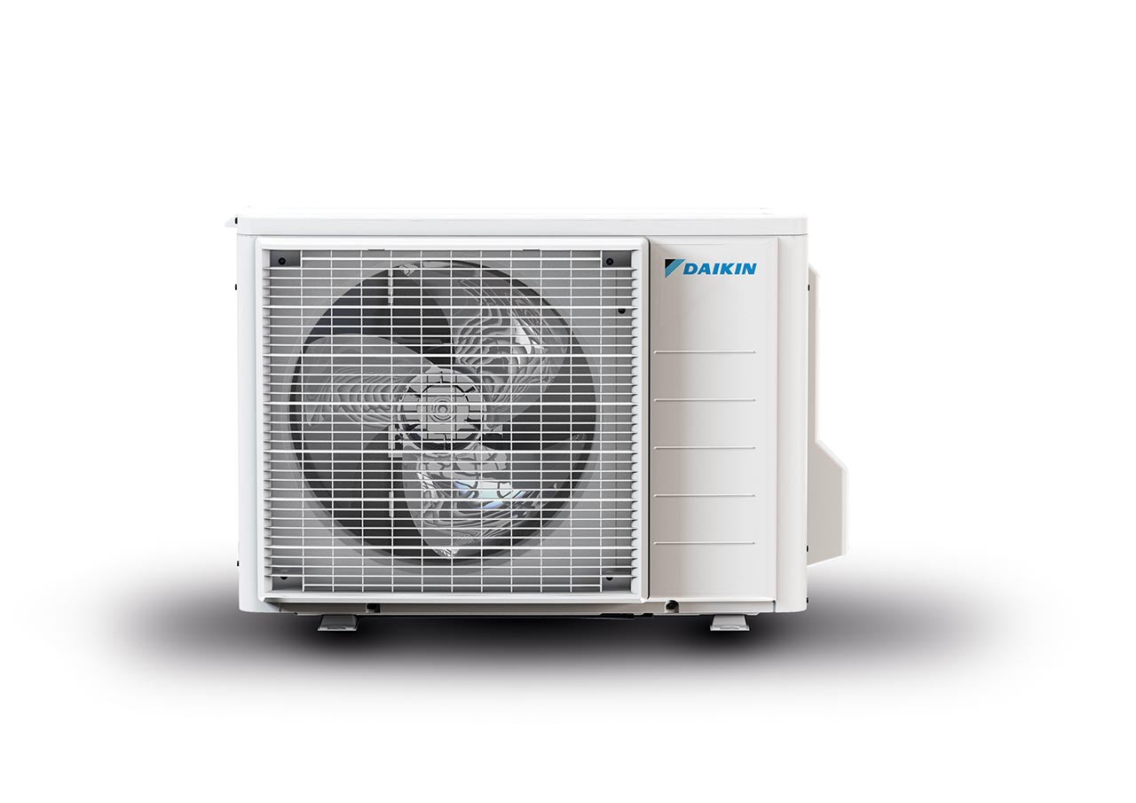 Daikin RXTP25R utomhusenhet anpassad för nordiskt klimat.