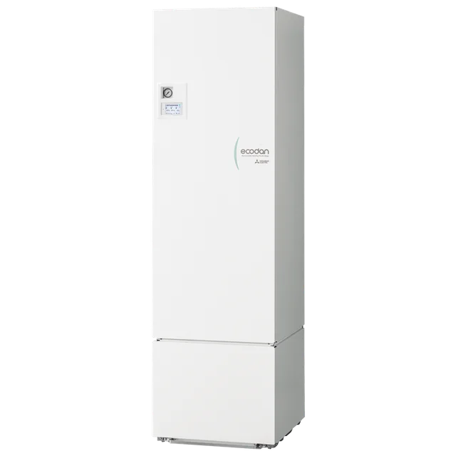Mitsubishi Ecodan luftvattenvärmepump produktbild.
