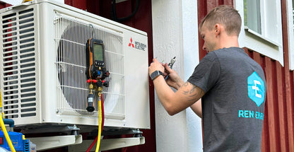Service av Luftvärmepump